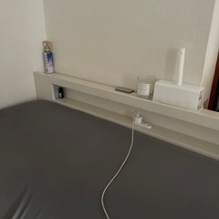 9月中 ベッドフレーム ダブル 宮付き 使用期間2ヶ月