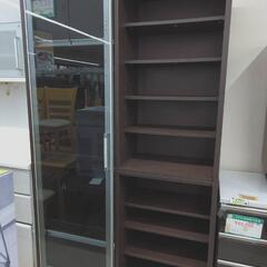 ☆778 食器棚 茶 【リサイクルマート宇宿店】