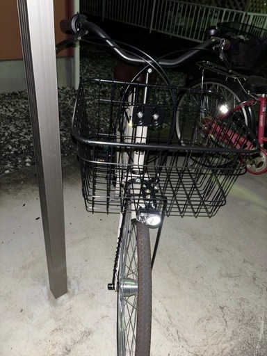 自転車　27インチ　ベージュ