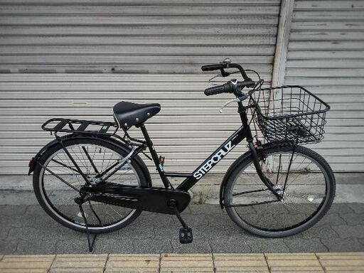 [BRIDGESTONE]STEPCRUZ(ステップクルーズ)26吋 シティサイクル 内装3段/点灯虫/クロツヤケシ