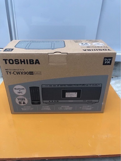 【東芝】✨未使用✨ SD/USB/CD/ラジオ/Bluetooth  TY-CWX90