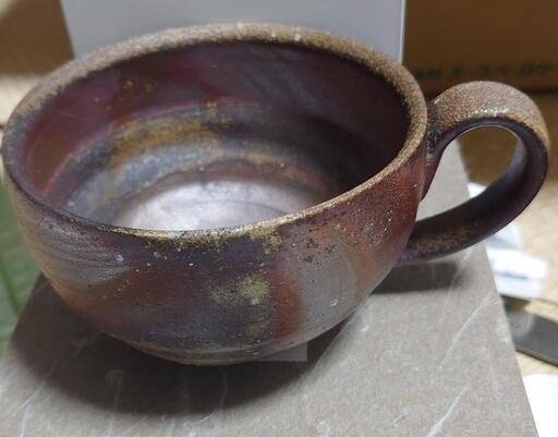 中居　靖　備前焼　スープカップ