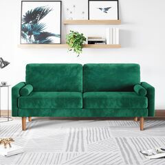 Vesgantti ソファー3人掛け ベルベット ポケットコイル (緑) Amazon｜Vesgantti ソファー 3人掛け ベルベット 幅176cm