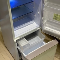 SHARP ガラストップ 冷蔵庫 ホワイト 19年製 高年式 SJ-GD14E-W