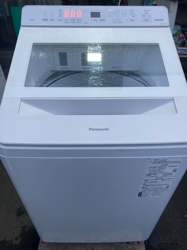 パナソニック　21年製　12kg 全自動洗濯機　大容量　　NA-FA120V5 美品