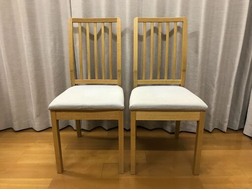 【極美品】IKEA EKEDALEN 伸長式テーブル　チェア×2脚　セット IKEA】 EKEDALEN 伸長式テーブル 椅子2脚セット