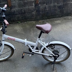 中古美品　コカコーラ折りたたみ自転車(16インチ)　整備済み　No.7 中古美品 コカコーラ折りたたみ自転車(16インチ) 整備済み No.7