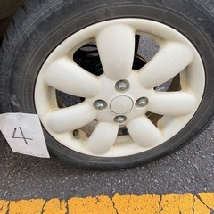 ラパン純正ホイール白 155/65R14