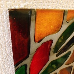 大きなステンドグラスパネル