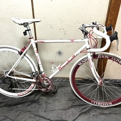 RAYCHELLロードバイク27インチSHIMANO 14段変速ホワイト軽量フレーム