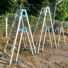 【中古】脚立 まとめて5個セット ピカ MBX-210A MBX-180A MBX-120A はしご兼用脚立