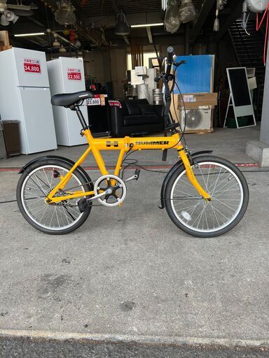 自転車探すなら「リサイクルR」❕折畳❕HUMMER❕　防犯登録いたします❕購入後取り置きにも対応 ❕H101