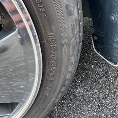 155/65R14 ホンダ モビリオ 引っ張りタイヤ
