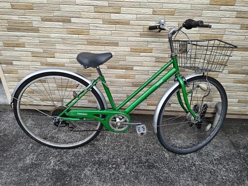 中古自転車 6段変速 27インチ LEDオートライト 軽整備済み 防犯登録対応 町田市 相模原市 MM400