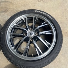 カシーナ 4穴100 15インチET45 タイヤ165/50R15 4本セット！