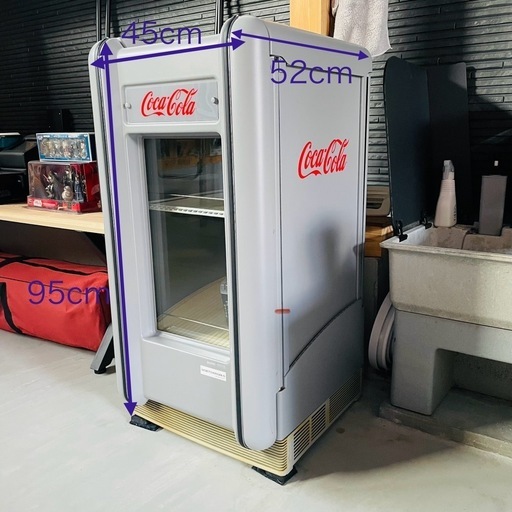 激レア コカコーラ 冷蔵庫 非売品 Coca-Colaグレー