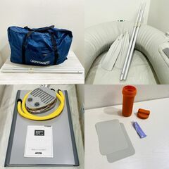 ジョイクラフト/TR4-VK2/ゴムボート/4人乗/手漕ぎ/横滑り防止/オール２本/足踏み式エアポンプ/釣り/マリンスポーツ/E1DN0301