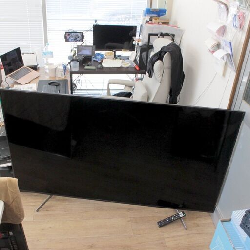 T275) 【ジャンク/画面割れ】ソニー 4K液晶テレビ 75型 KJ-75X8550G 2020年製 ブラビア 75V SONY 4Kチューナー内蔵 ネット動画 TV