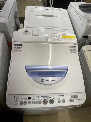 洗濯機　No.13207　シャープ　2013年製　5/6kg　ES-TG55L-A　【リサイクルショップどりーむ荒田店】