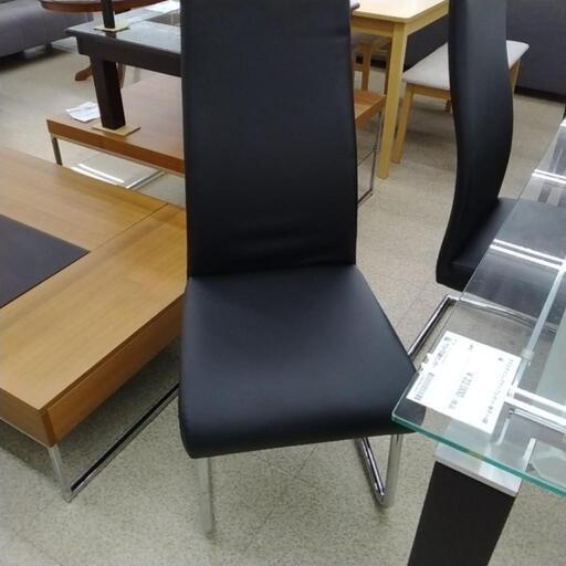 ダイニングガラステーブルセット 椅子4脚 黒 TJ7255 ガラス ダイニング