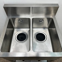 ステンレス 業務用 2層シンク流し台 厨房 飲食店
