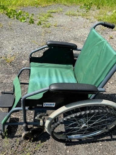 幸和製作所 スチール製車いす 癒さ グリーン シルバーカー 車椅子 BM01