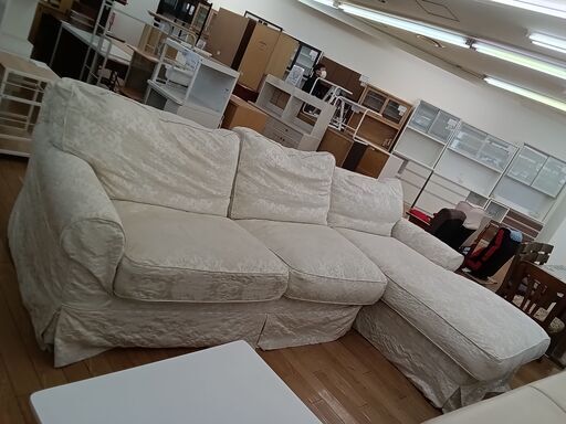 ★ジモティ割あり★ Rachel Asｈwell ソファ ホワイト H310×D185×W91 クリーニング済み TK3004