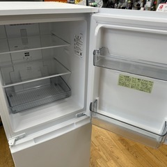 2023年製 SHARP 2ドア冷蔵庫 SHARP製☆2023年製☆2ドア冷蔵庫☆1年間保証付き