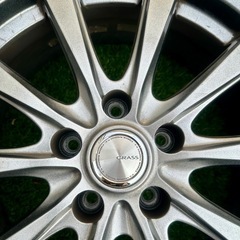GRASS　 17インチホイール　４本セット　7J  PCD115  5穴　オフセット38 ハブ73 