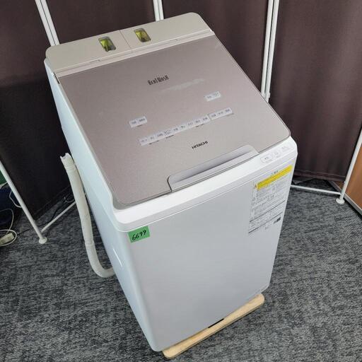 ‍♂️h061002売約済み❌6699‼️配送設置は無料‼️乾燥機能付き✨自動投入モデル✨最新2021年製✨日立 ビートウォッシュ 9kg 洗濯機