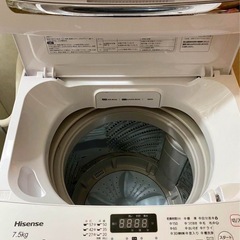 【美品】Hisense 洗濯機  ５７L 使用１年 HW-G75A 使用１年