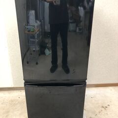 【糸島市内 送料無料】SHARP/シャープ 冷凍冷蔵庫 137L SJ-D14A-B ブラック　黒　2015年製 0910-3