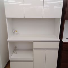 ☆ジモティ割あり☆ 食器棚 ホワイト H189×D40×W117 クリーニング済み 