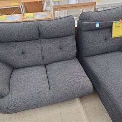 J8120 3人掛けソファ グレー クリーニング済み 【リユースのサカイ柏店】