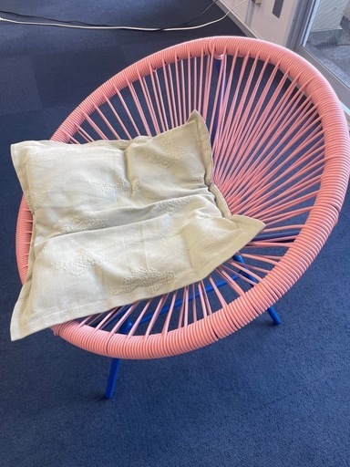 ロータス パーソナルチェア ブルー×レッド ブルー×レッド 家具