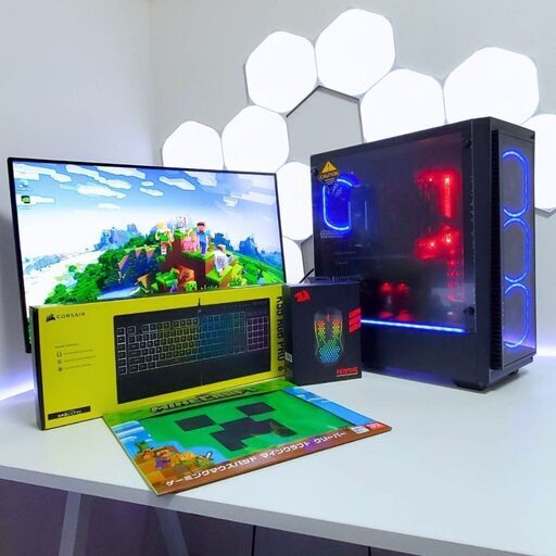 光るゲーミングPC フルセット GTX1660 Corei7 メモリ16GB SSD512GB  全国発送 キャッシュレス決済対応