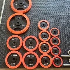 ！交渉中！　
引き取り限定　　筋トレセット一式　ベンチ台　ダンベル 