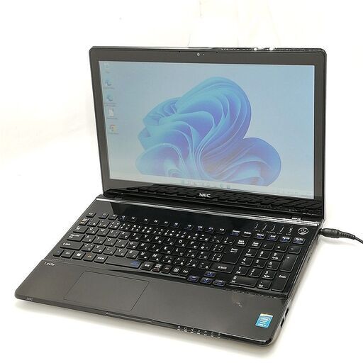 激安 高速SSD タッチ可 Windows11済 15.6型 ノートパソコン NEC PC-LS550SSB ブラック 中古良品 第4世代i5 8GB BD-R 無線 Bluetooth Office