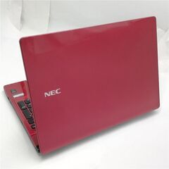 激安 即使用可 Windows11済 15.6型 赤 ノートパソコン NEC PC-NS350AAR
