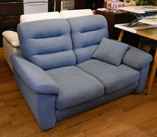 ●2022年購入(^_-)-☆近郊格安配送(#^.^#)●Nポケット　2人掛け　ハイバック　ソファ　中古品●相模原　横浜　神奈川●