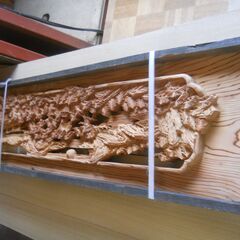 杉杢の銘木欄間近江八景1.8M２枚　１組価格 杉杢の銘木欄間近江八景1.8M2枚 1組価格