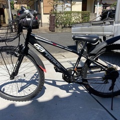 【ジュニアマウンテン】美品❗️26インチ　外装6段変速　スピードメーター付❗️前後タイヤ新品❗️泥除け、前カゴあり　若林自転車　浜大津店　SALE中❗️　