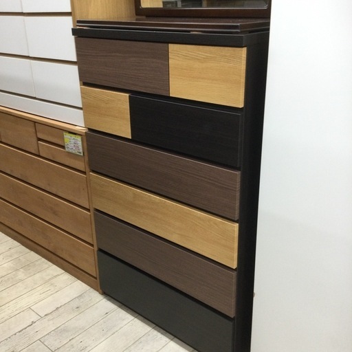 NITORI／ニトリ　6段ハイチェスト　3色ブラウン系　参考価格¥39,800円　No.641
