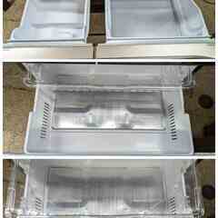 ☆日立 6ドア冷凍冷蔵庫 475L 2014年製 R-G4800E(XT) 真空チルド スリープ野菜