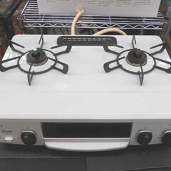 都市ガス用 ガステーブル 2022年製 リンナイ ホワロ  RT34NJHD 幅56cm コンパクト 白いガスコンロ ガス台 ２口 RINNAI HOWARO 札幌 西野店