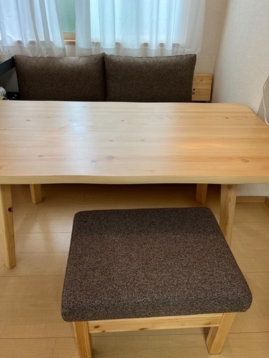 ダイニングテーブルセット 変形ダイニングテーブルセット（4点セット