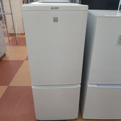 ★ジモティー割引有★ 三菱 2ドア冷蔵庫 146L MR-P15EC-kw 2018年製 中古品