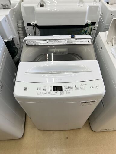 ★ジモティー割有★　4.5k洗濯機　ハイアール　JW-U45A　2023年製　IKD-380