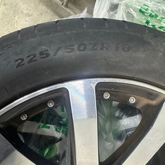 アルミ　ホイール　タイヤ　18インチ　4本セット