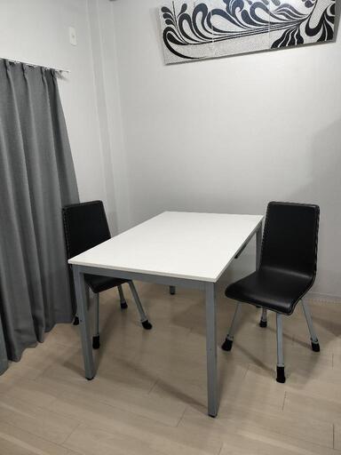 ★美品　伸縮テーブル　白
